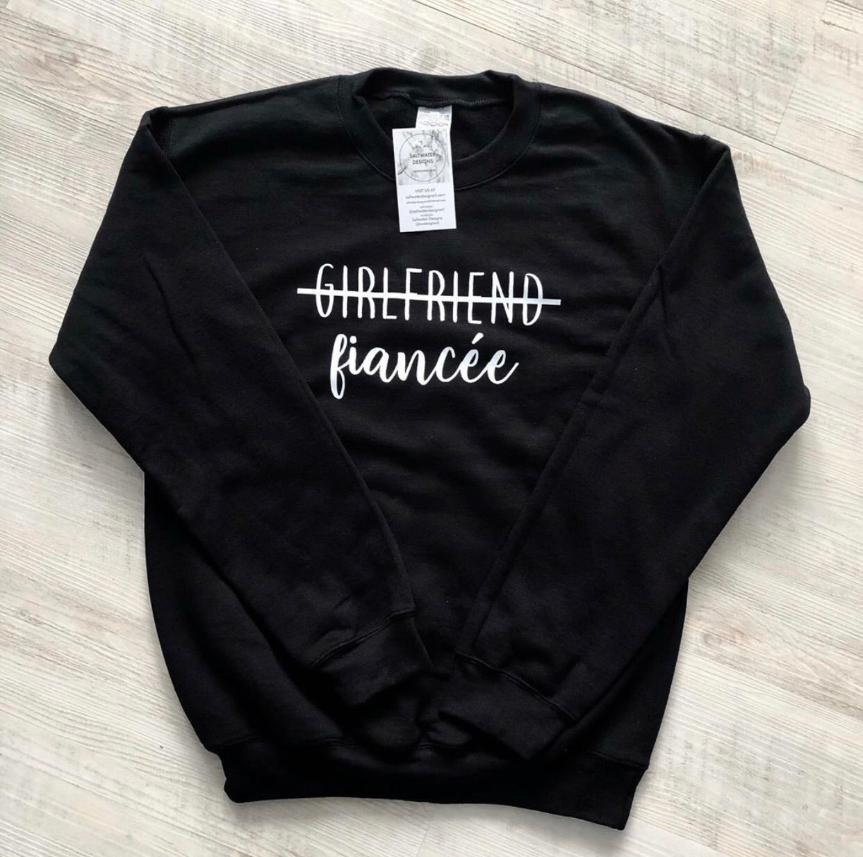 "Girlfriend Fiancée" Unisex Crewneck Sweatshirt