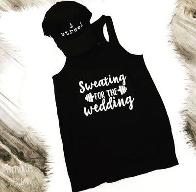"Sweating For The Wedding" Ladies' Tank top