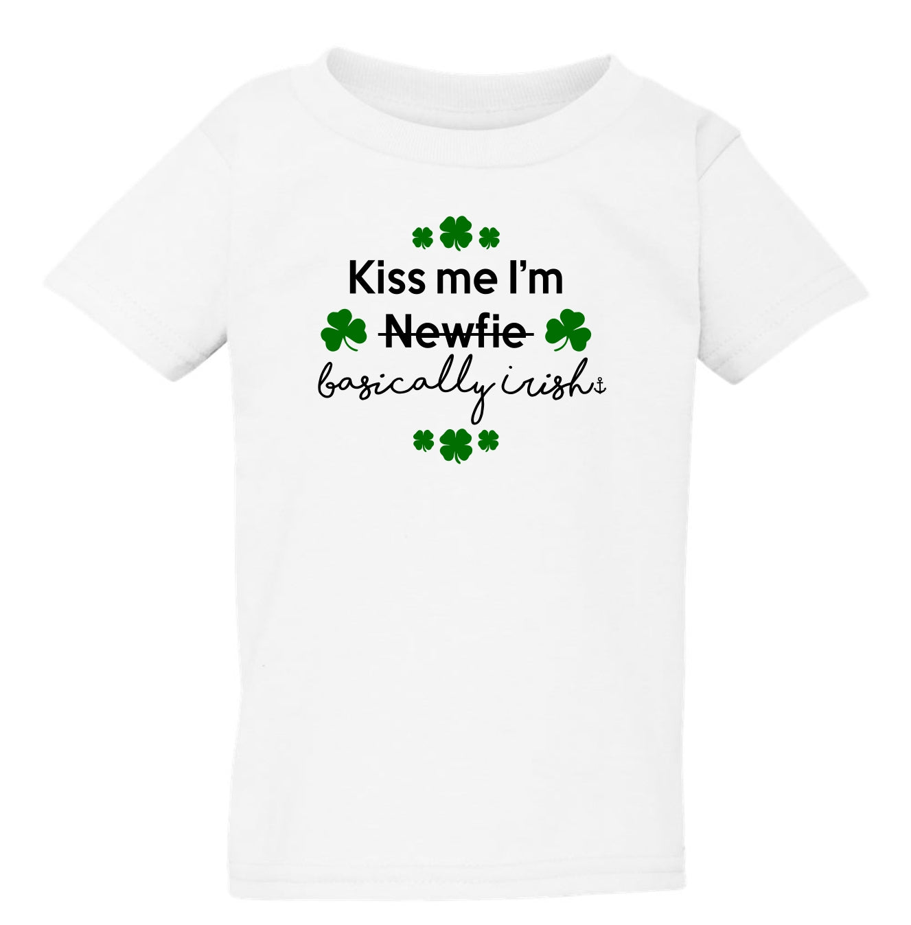 "Kiss Me I'm Basically Irish" Toddler/Youth T-Shirt
