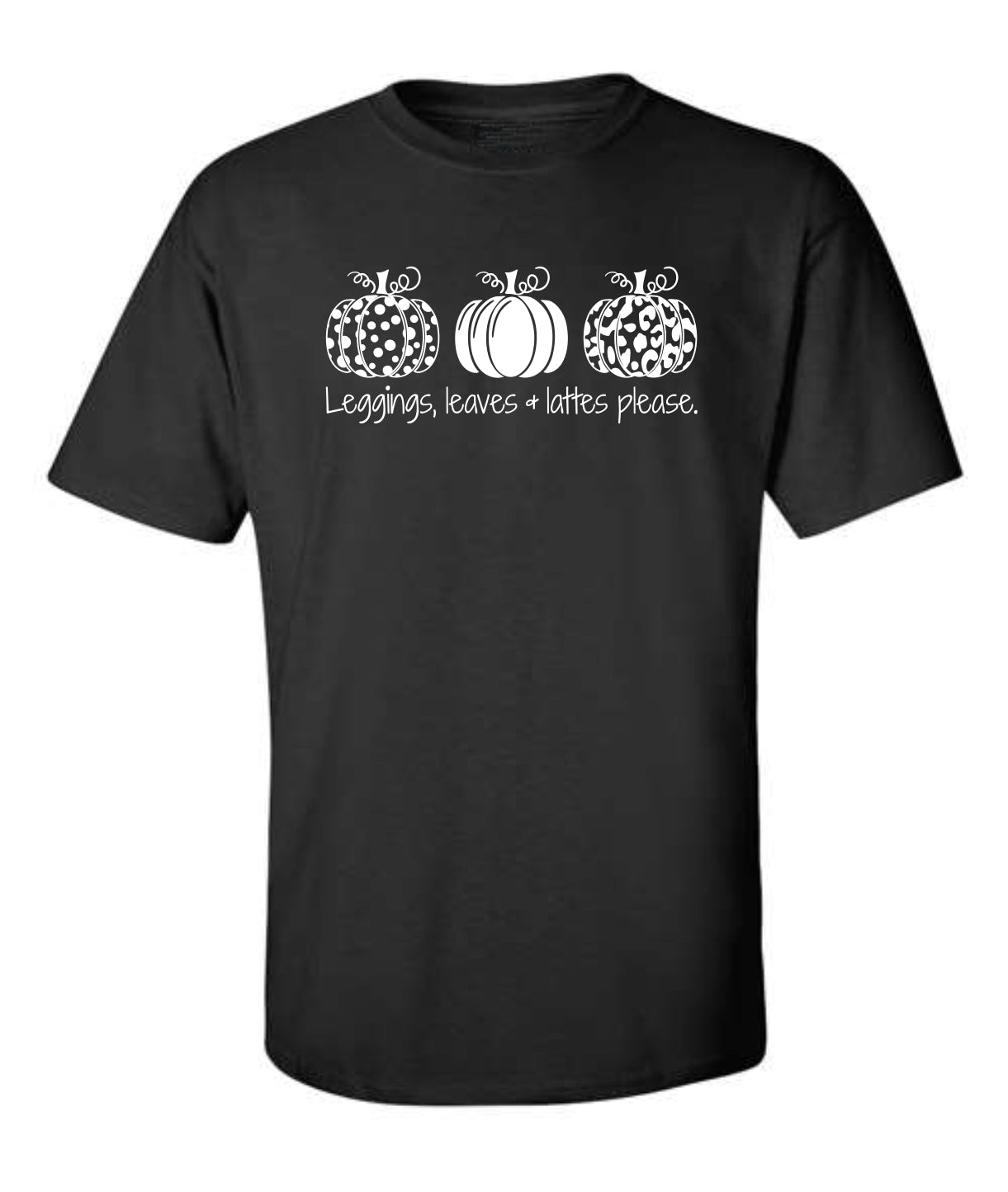 "Leggings, Leaves and Lattes" T-shirt
