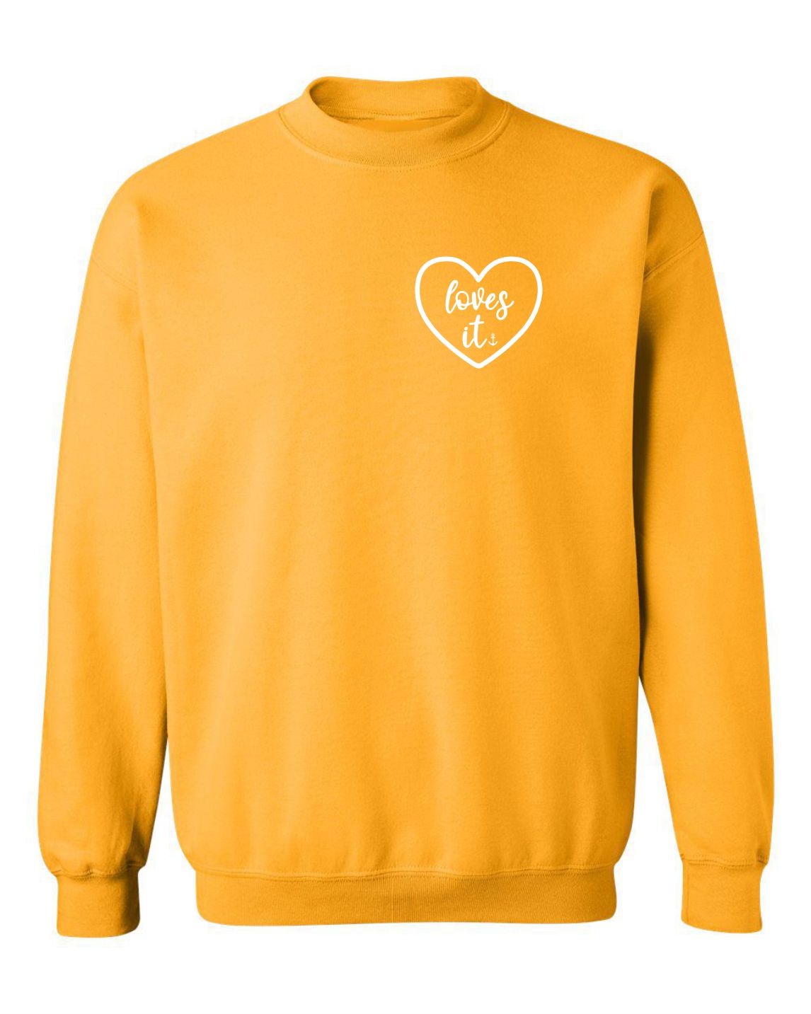 "Loves It" Unisex Crewneck Sweatshirt