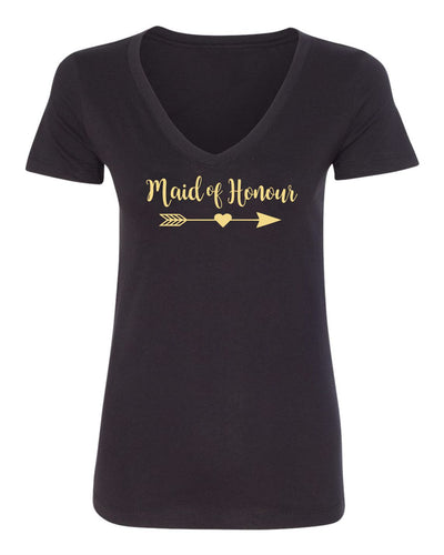 "Maid of Honour" (Arrow Heart Design) T-Shirt