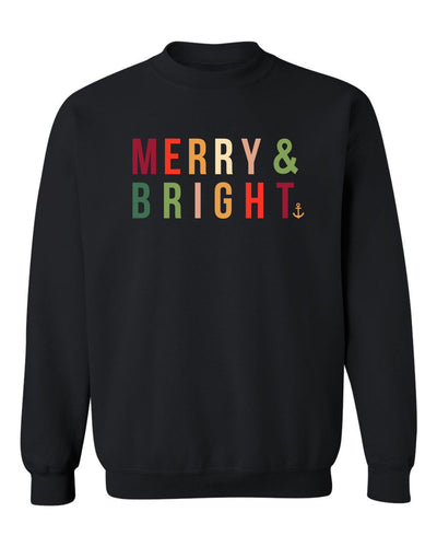 "Merry & Bright" Unisex Crewneck Sweatshirt