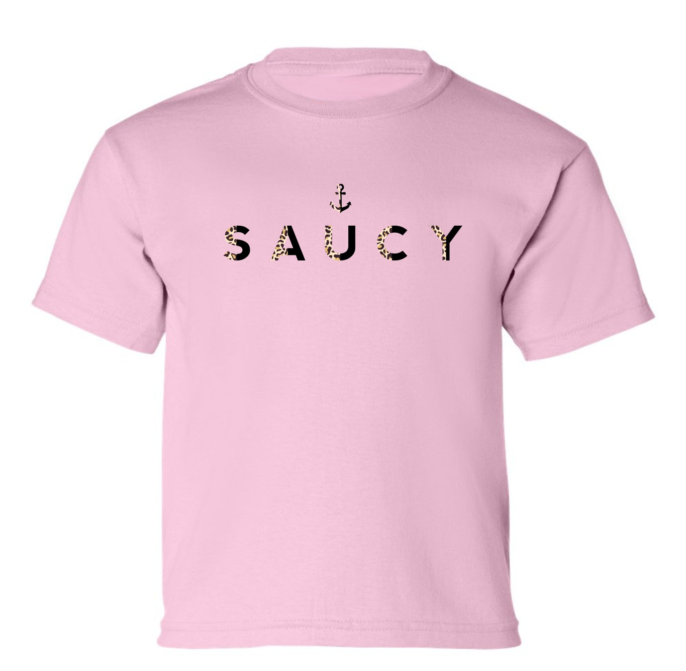 "Saucy" Cheetah Black Split Toddler/Youth T-Shirt