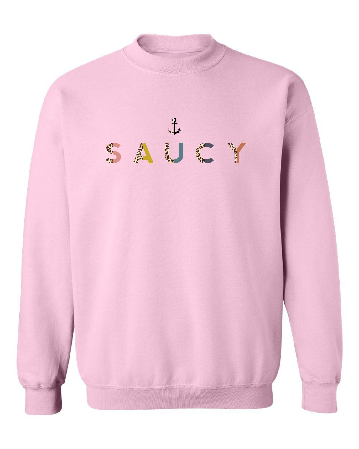 "Saucy" Cheetah Colour Split Unisex Crewneck Sweatshirt