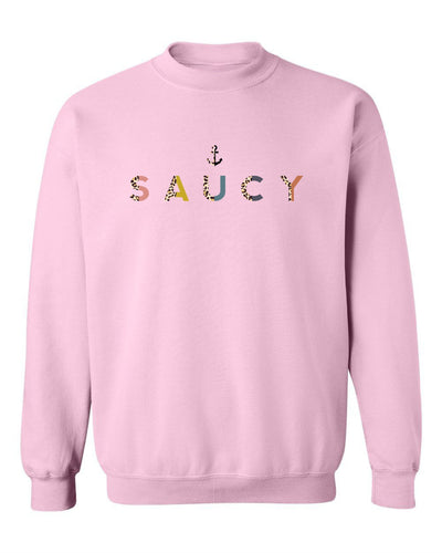 "Saucy" Cheetah Colour Split Unisex Crewneck Sweatshirt