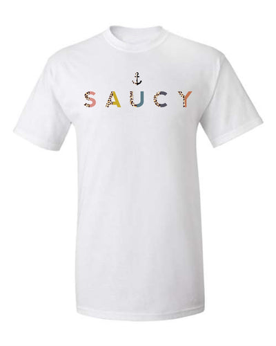 "Saucy" Cheetah Colour Split T-Shirt