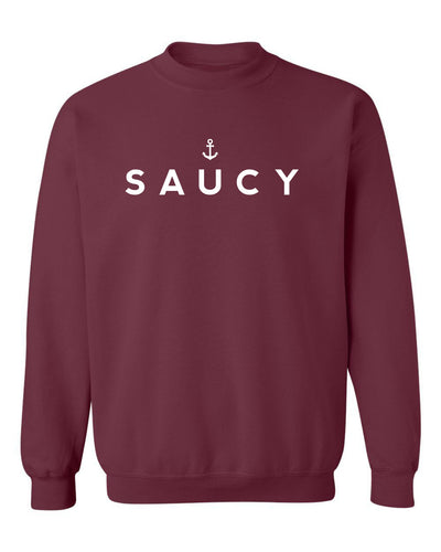 "Saucy" Unisex Crewneck Sweatshirt