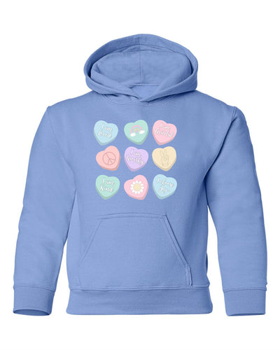 Self Love Candy Hearts Youth Hoodie