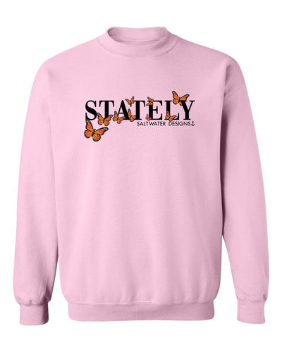 "Stately" Butterflies Unisex Crewneck Sweatshirt