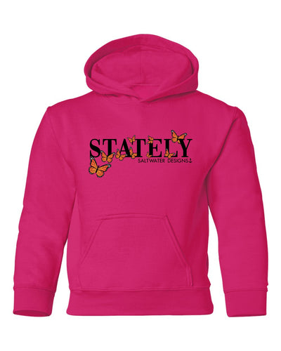"Stately" Butterflies Youth Hoodie