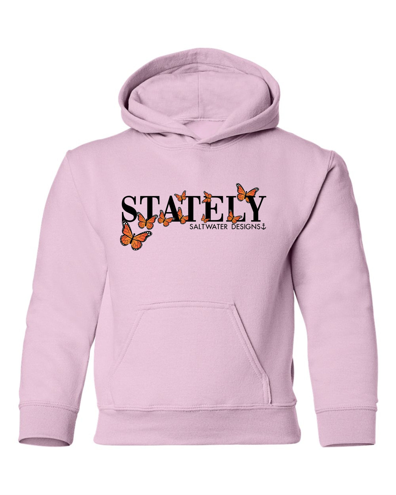 "Stately" Butterflies Youth Hoodie