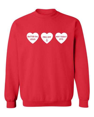 "Three Hearts” Unisex Crewneck Sweatshirt